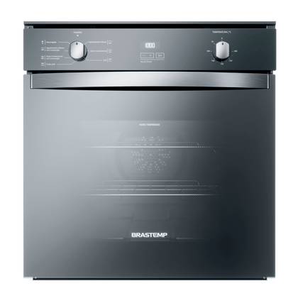 Forno de Embutir Elétrico Brastemp 84 Litros Cor Inox Espelhado com Convecção e Timer Touch - BOC84AR 220V Forno de Embutir Elétrico Brastemp 84 Litros Cor Inox Espelhado com Convecção e Timer Touch - BOC84AR 220V