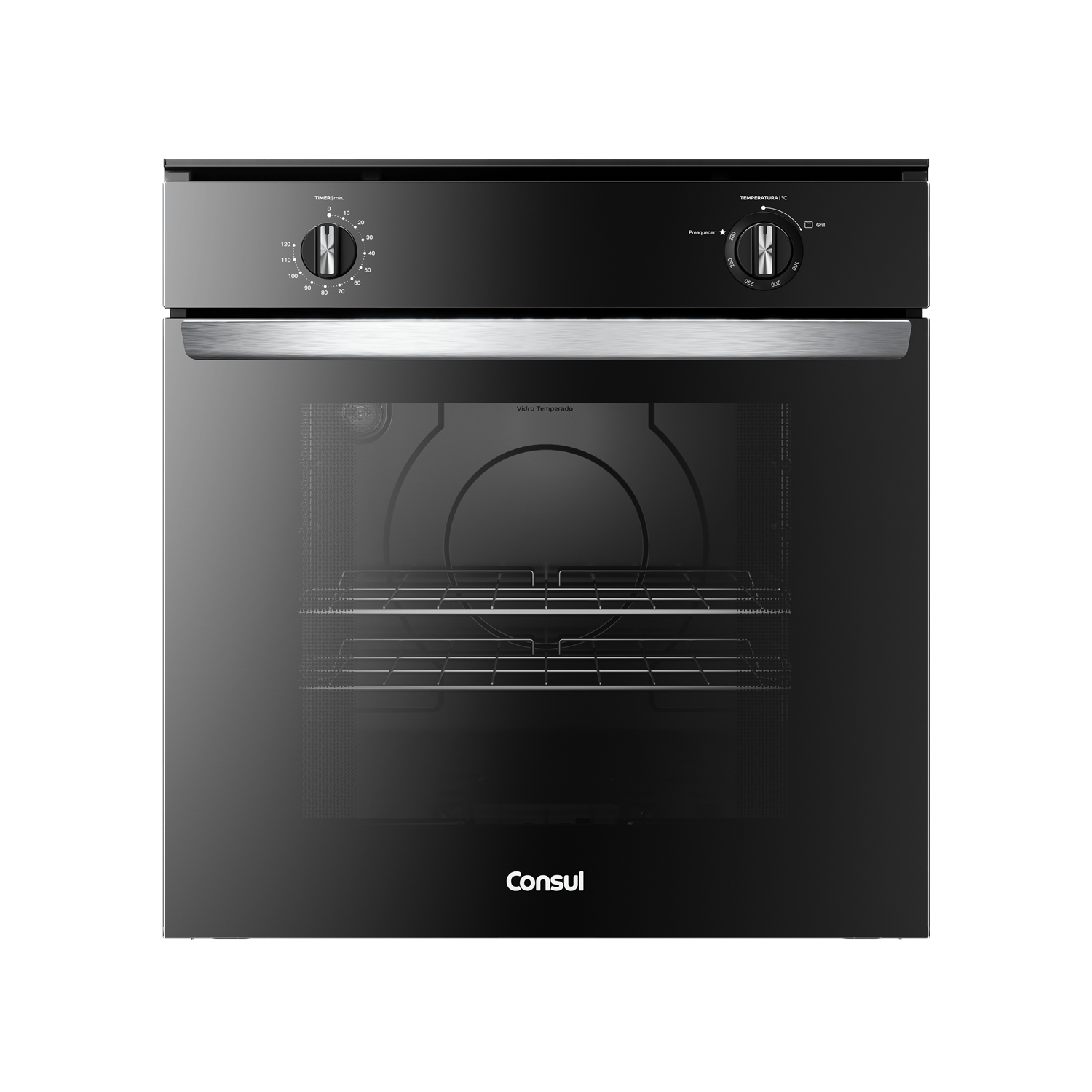 Forno de Embutir a Gás 78 Litros Preto com Grill - COA84CE