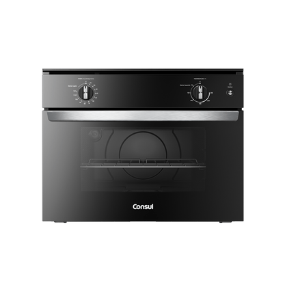 Forno de Embutir Elétrico 47 litros Consul Preto com Timer e Função Gratinar - COB47BE 110V