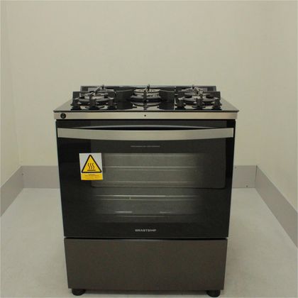 Fogão Brastemp 5 Bocas com Mesa de Vidro Eclipse Collection, Função Air Fryer e Turbo Chama - BFS5LAPRS2_WOTIMO_CE5467008 220V