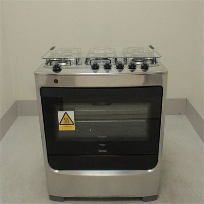Fogão Consul 5 bocas cor inox com botões removíveis - CFS5NARUS2_WOTIMO_CE5374530 BIVOLT