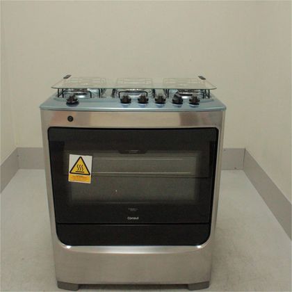 Fogão Consul 5 bocas cor inox com botões removíveis - CFS5NARUS1_WEXCELE_CE5373036 BIVOLT