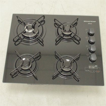 Cooktop 4 bocas Brastemp com duplachama e timer touch - BDT62AEUS2_WOTIMO_CE5402539 BIVOLT
