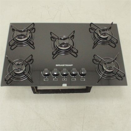 Cooktop 5 bocas Brastemp com grades piatina e acendimento automático - BDD75AEUS2_WOTIMO_CE5569636 BIVOLT