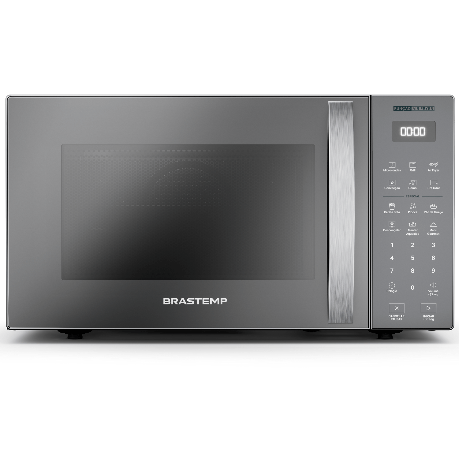 Micro-Ondas Brastemp Com Tecnologia Air Fryer Inox 29 Litros Outlet - Bmc29ar_Out 220V