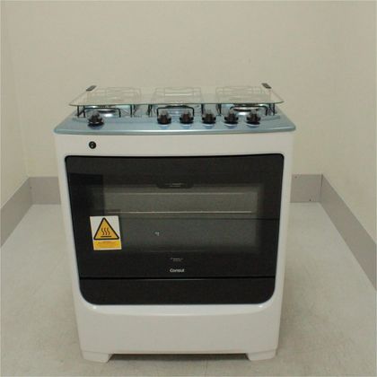 Fogão de Piso Consul 5 Bocas Branco com Acendimento Automático e Botões Removíveis - CFS5NABUS1_WEXCELE_CE5414381 BIVOLT