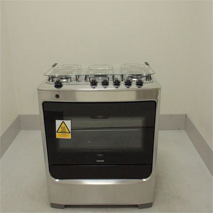 Fogão Consul 5 bocas cor inox com botões removíveis - CFS5NARUS1_WEXCELE_CE5427871 BIVOLT