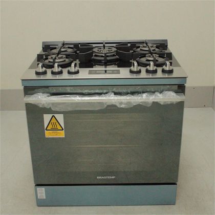 Fogão Brastemp 5 Bocas De Embutir Cor Inox Com Mesa De Vidro E Touch Timer Com Autodesligamento - BYS5VCRRS1_WEXCELE_CE5585180 220V