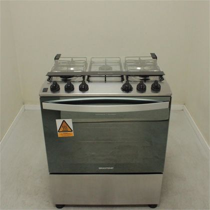 Fogão Brastemp 5 Bocas Cor Inox Com Botões Removíveis E Exclusivo Aro Protetor - BFS5NCRUS2_WOTIMO_CC5010016 BIVOLT