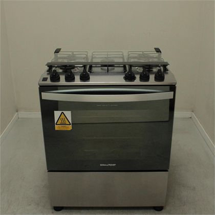 Fogão Brastemp 5 Bocas Cor Inox Com Botões Removíveis E Exclusivo Aro Protetor - BFS5NCRUS2_WOTIMO_CB5587802 BIVOLT