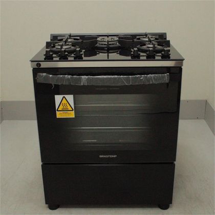 Fogão Brastemp 5 Bocas Preto Com Mesa de Vidro e Turbo Chama - BFS5VCEUS1_WEXCELE_CF5855184 BIVOLT