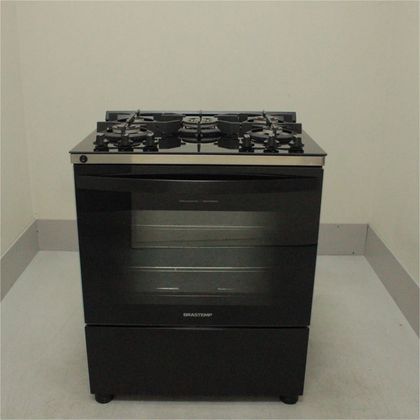 Fogão Brastemp 5 Bocas Preto Com Mesa de Vidro e Turbo Chama - BFS5VCEUS1_WEXCELE_CE5744016 BIVOLT