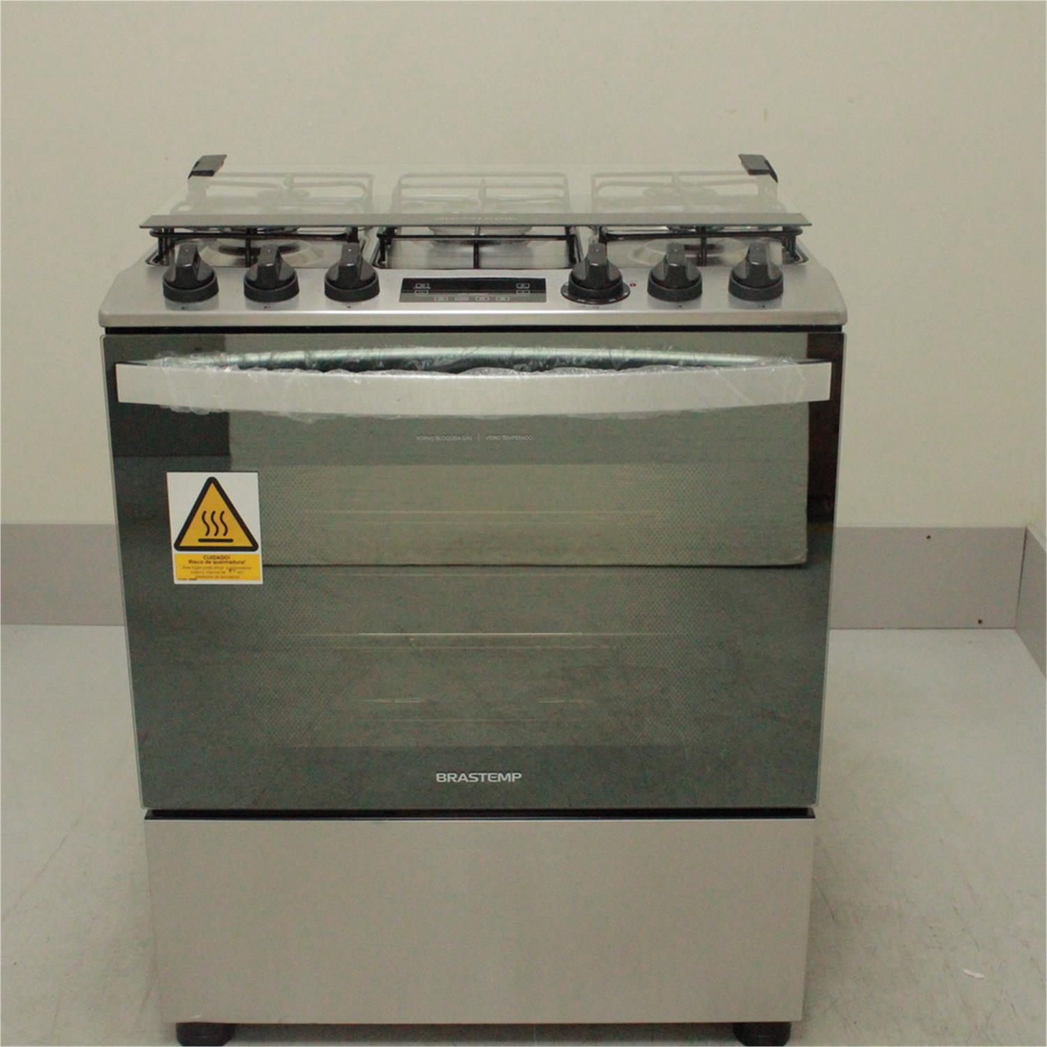 Fogão Brastemp 5 Bocas Cor Inox Com Turbo Chama E Touch Timer Com Autodesligamento - BFS5GCRNS2_WOTIMO_CE5700979