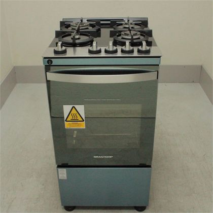 Fogão Brastemp 4 Bocas Inox com mesa de vidro, dupla chama e grill elétrico - BFO4VBRNS2_WOTIMO_CF5804321 110V