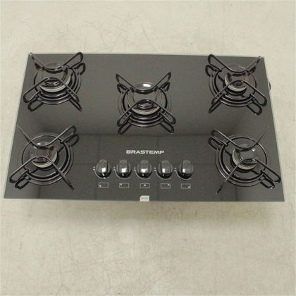 Cooktop 5 bocas Brastemp com grades piatina e acendimento automático - BDD75AEUS1_WEXCELE_CF5822157 BIVOLT