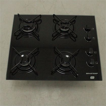 Cooktop 4 bocas Brastemp com grades piatina e acendimento automático - BDD61AEUS3_WBOM_CG5211055 BIVOLT