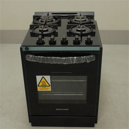 Fogão Brastemp 4 Bocas de embutir Preto com mesa de vidro e dupla chama  - BYO4XAEUS1_WEXCELE_CG5236369 BIVOLT