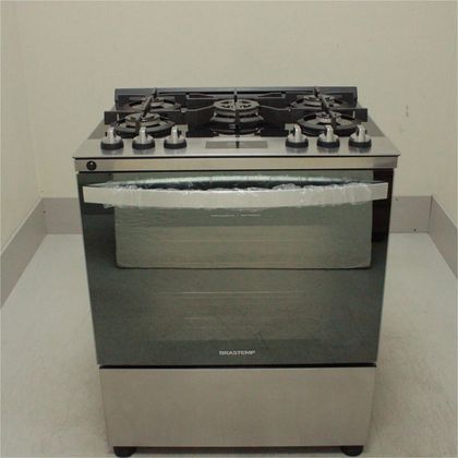 Fogão Brastemp 5 Bocas Cor Inox Com Mesa De Vidro E Turbo Chama - BFS5VCRUS3_WBOM_CG5239823 BIVOLT