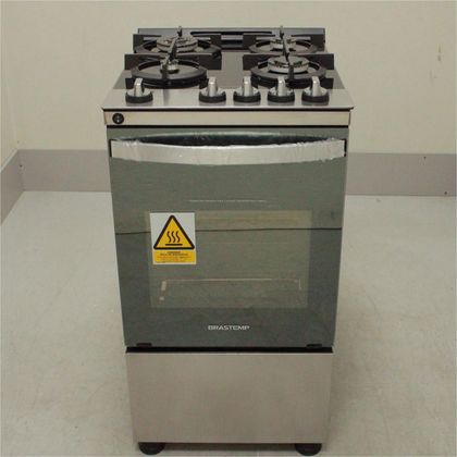 Fogão Brastemp 4 Bocas Inox com mesa de vidro, dupla chama e grill elétrico - BFO4VBRNS2_WOTIMO_CG5236368 110V
