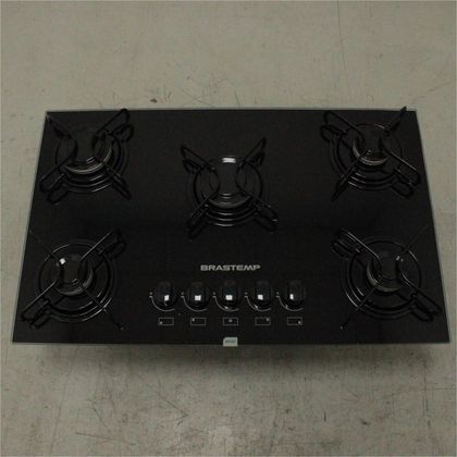 Cooktop 5 bocas Brastemp com grades piatina e acendimento automático - BDD75AEUS2_WOTIMO_CG5560098 BIVOLT