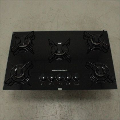 Cooktop 5 bocas Brastemp com grades piatina e acendimento automático - BDD75AEUS2_WOTIMO_CG5602403 BIVOLT