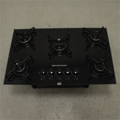 Cooktop 5 bocas Brastemp com grades piatina e acendimento automático - BDD75AEUS1_WEXCELE_CG5543871 BIVOLT