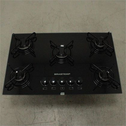 Cooktop 5 bocas Brastemp com grades piatina e acendimento automático - BDD75AEUS1_WEXCELE_CG5602158 BIVOLT