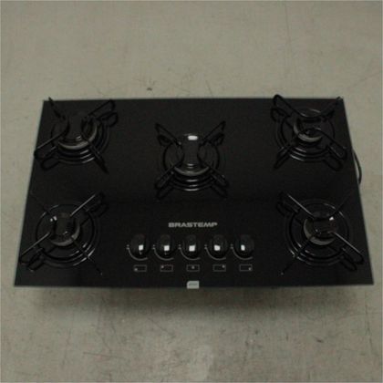 Cooktop 5 bocas Brastemp com grades piatina e acendimento automático - BDD75AEUS1_WEXCELE_CG5558614 BIVOLT