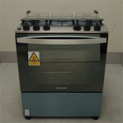 Fogão Brastemp 5 Bocas Cor Inox Com Botões Removíveis E Exclusivo Aro Protetor - BFS5NCRUS1_WEXCELE_CH5808130 BIVOLT