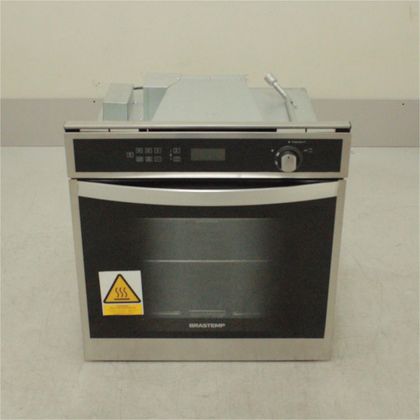 Forno de Embutir a Gás Brastemp 78 Litros Cor Inox com Convecção e Termômetro Meat Control - BOH84ARRS1_WEXCELE_CH5096170 220V