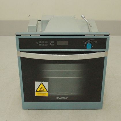 Forno de Embutir a Gás Brastemp 78 Litros Cor Inox com Convecção e Termômetro Meat Control - BOH84ARRS1_WEXCELE_CI5400358 220V