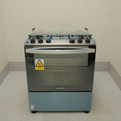 Fogão Brastemp 5 Bocas Cor Inox Com Botões Removíveis E Exclusivo Aro Protetor - BFS5NCRUS1_WEXCELE_CI5396759 BIVOLT