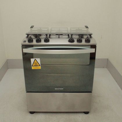 Fogão Brastemp 5 Bocas Cor Inox Com Botões Removíveis E Exclusivo Aro Protetor - BFS5NCRUS2_WOTIMO_CI5366345 BIVOLT