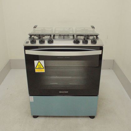 Fogão Brastemp 5 Bocas Cor Inox Com Turbo Chama - BFS5GDRNS2_WOTIMO_CI5444170 110V