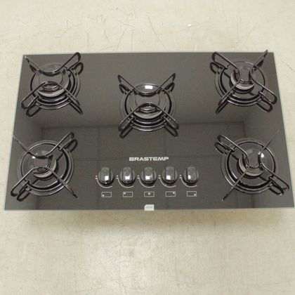 Cooktop 5 bocas Brastemp com grades piatina e acendimento automático - BDD75AEUS2_WOTIMO_CI5333935 BIVOLT
