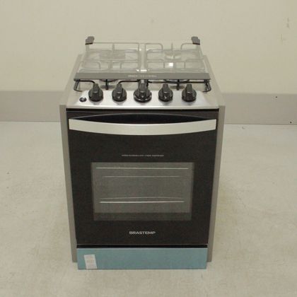 Fogão Brastemp 4 Bocas de embutir Inox com dupla chama e grades individuais   - BYO4EBRUS2_WOTIMO_CI5444988 BIVOLT