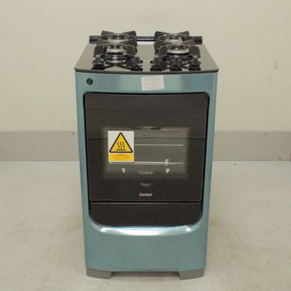 Fogão Consul 4 bocas cor Inox com mesa de vidro e trempe de ferro fundido - CFO4VARUS2_WOTIMO_CI5209349 BIVOLT