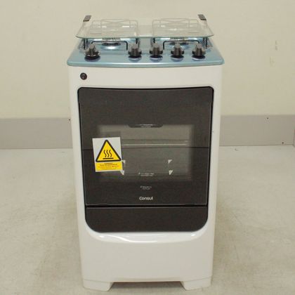 Fogão Consul 4 bocas Branco com acendimento automático - CFO4NABUS1_WEXCELE_CI5222851 BIVOLT