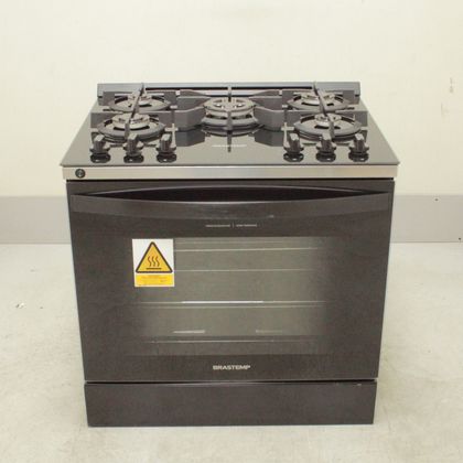 Fogão Brastemp 5 Bocas de Embutir Preto com Mesa De Vidro e Turbo Chama - BYS5VCEUS3_WBOM_CI5464595 BIVOLT