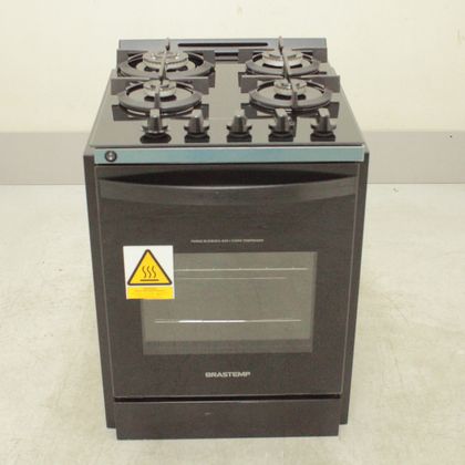 Fogão Brastemp 4 Bocas de embutir Preto com mesa de vidro e dupla chama  - BYO4XAEUS2_WOTIMO_CI5447019 BIVOLT