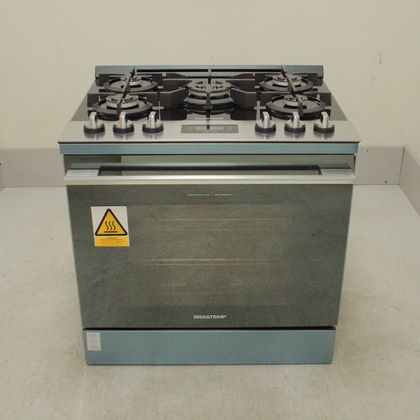 Fogão Brastemp 5 Bocas De Embutir Cor Inox Com Mesa De Vidro E Touch Timer Com Autodesligamento - BYS5VCRRS1_WEXCELE_CI5450396 220V