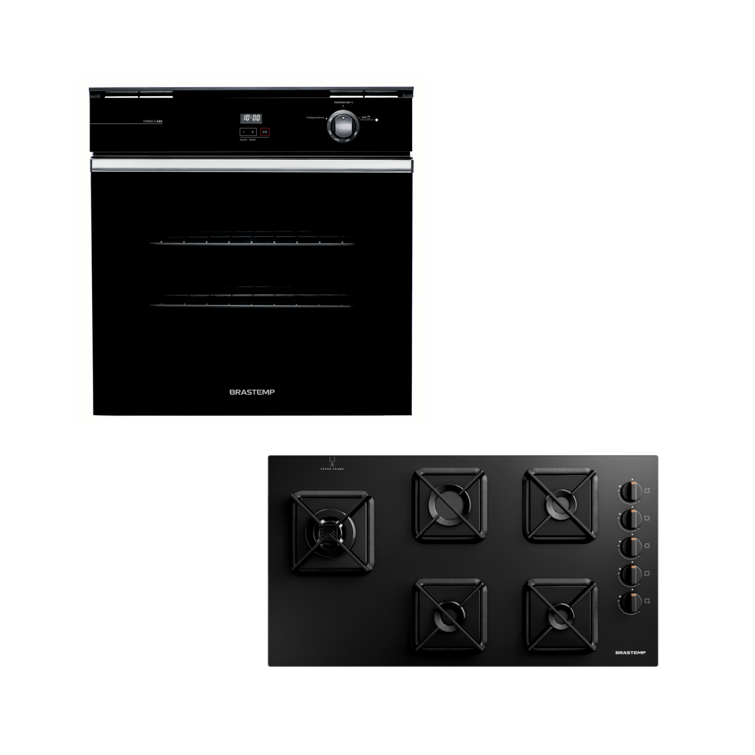 Combo Cooktop E Forno De Embutir Brastemp (Bds85ae E Boa84ae) - Bds8_Boa8_Cj 220V