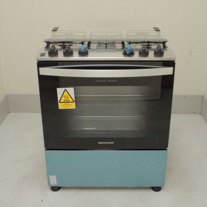 Fogão Brastemp 5 Bocas Cor Inox com Turbo Chama - BFS5GDRNS2_WOTIMO_CL5090883 110V