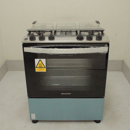 Fogão Brastemp 5 Bocas Cor Inox com Turbo Chama - BFS5GDRNS2_WOTIMO_CL5093838 110V