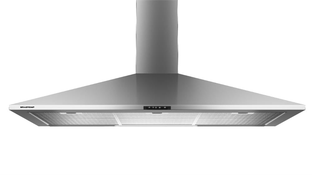 Coifa de Parede Brastemp 90cm Inox Piramidal 5 e 6 Bocas com Duplo Filtro - BAI91BR_OUT