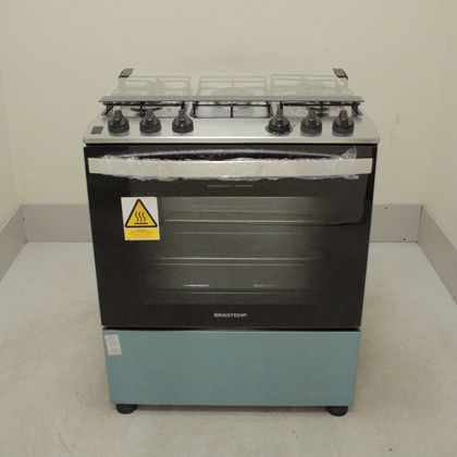 Fogão Brastemp 5 Bocas Cor Inox com Turbo Chama - BFS5GDRRS3_WBOM_CL5209172 220V