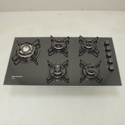 Cooktop 5 bocas Brastemp com quadrichama e acendimento automático - BDD85AEUS2_WOTIMO_CL5445699 BIVOLT