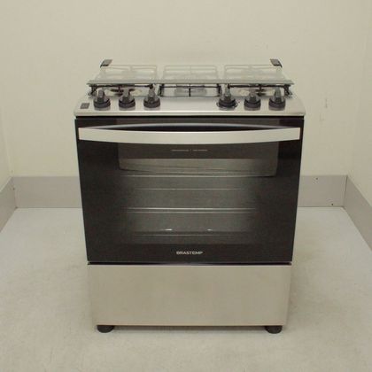 Fogão Brastemp 5 Bocas Cor Inox com Turbo Chama - BFS5GDRNS3_WBOM_CL5169950 110V