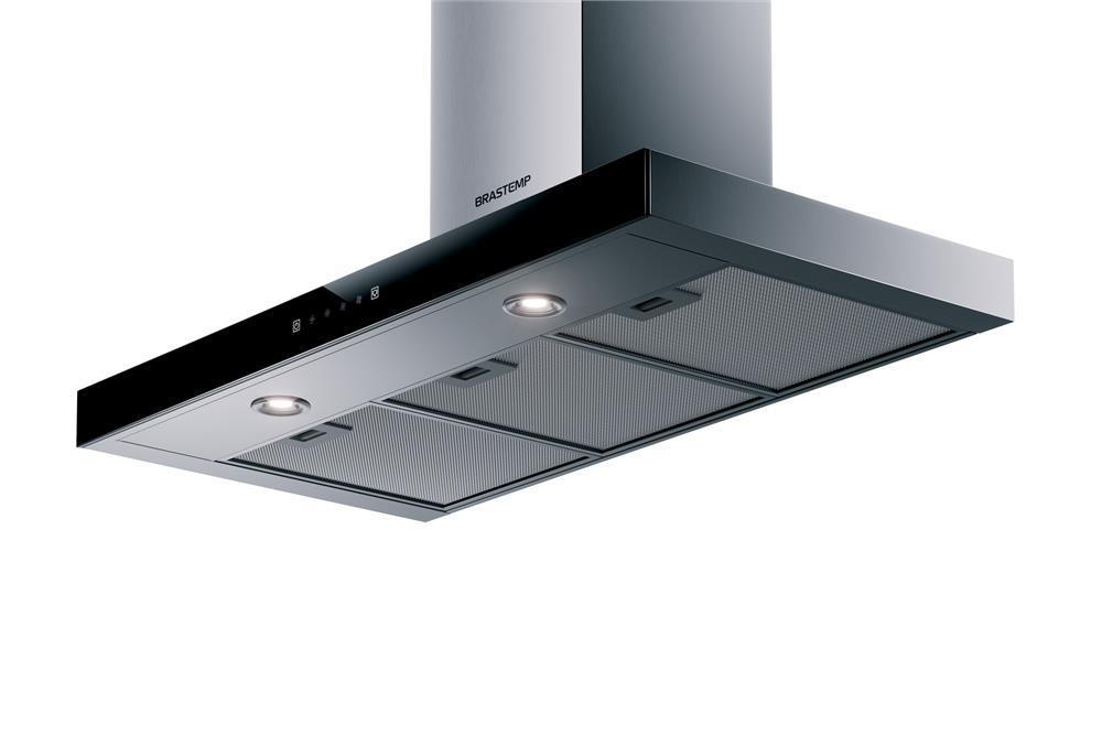 Coifa Tbox Parede Brastemp 90cm Inox - BAE90AR