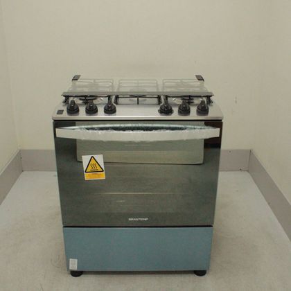 Fogão Brastemp 5 Bocas Cor Inox com Botões Removíveis e Exclusivo Aro Protetor - BFS5NCRUS2_WOTIMO_CL5226645 BIVOLT